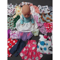 baby born little pop  36cm met heel veel kleertjes