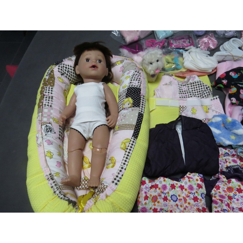 baby born pop grotze zus 43cm met kleertjes en acc.