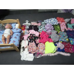 baby born pop 43cm met kleertjes en acc