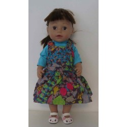 tuinrok grijs dieren baby born 43cm
