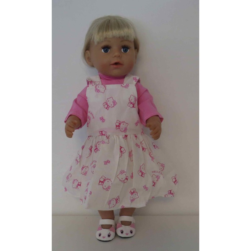 tuinrok hello kitty roze baby born 43cm
