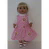 tuinrok roze roosjes baby born 43cm