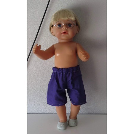 korte broek paars baby born 43cm
