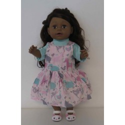 tuinrok roze dieren baby born 43cm
