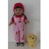 tuinbroek roze joki baby born 43cm