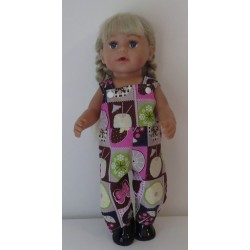 tuinbroek fruit baby born 43cm