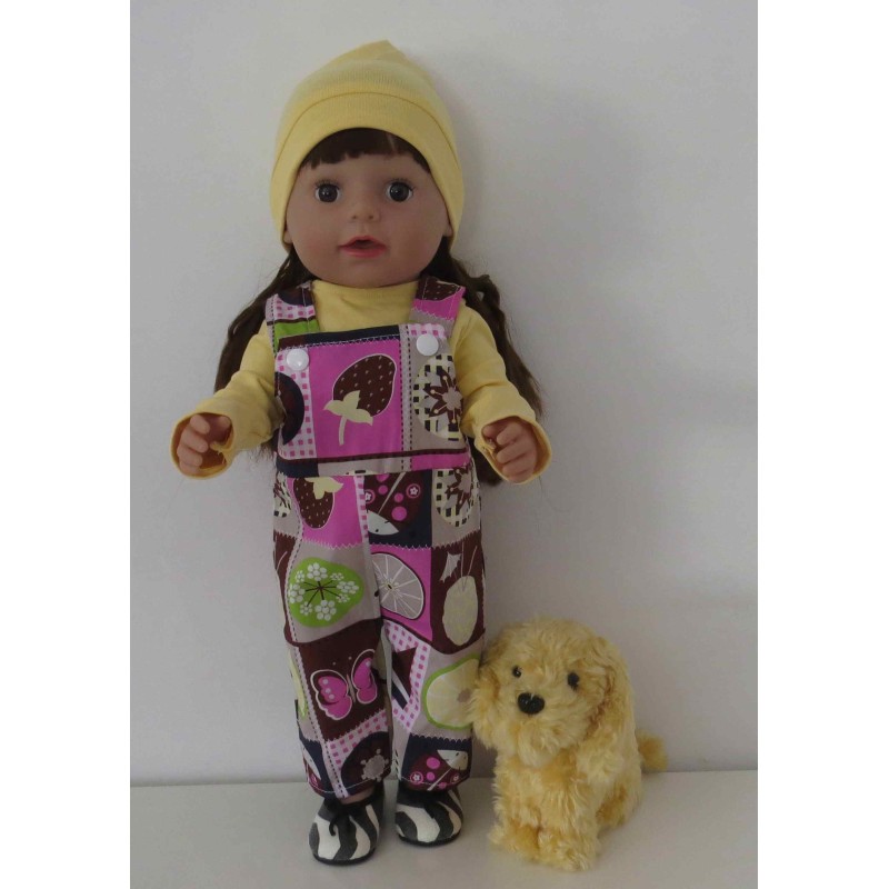 tuinbroek fruit baby born 43cm