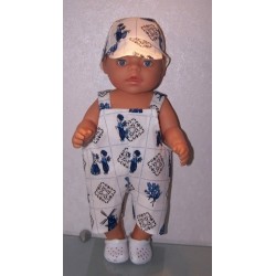 tuinbroek holland baby born 43cm