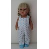 tuinbroek sterren blauw baby born 43cm
