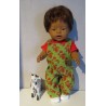 tuinbroek groen eekhoorn baby born 43cm