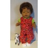 tuinbroek rood roosjes baby born 43cm