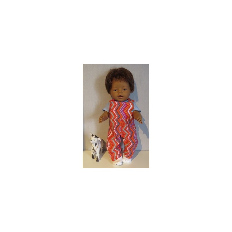 tuinbroek gestreept baby born 43cm