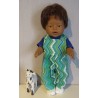 tuinbroek groen gestreept baby born 43cm