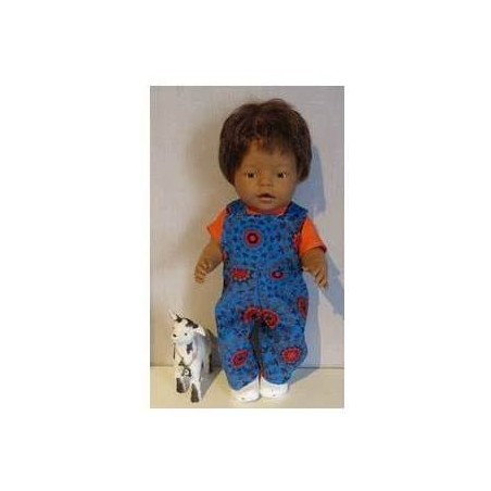 tuinbroek blauw baby born 43cm