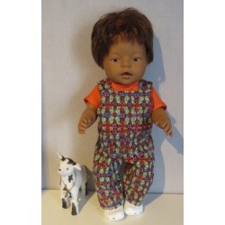 tuinbroek groen baby born 43cm