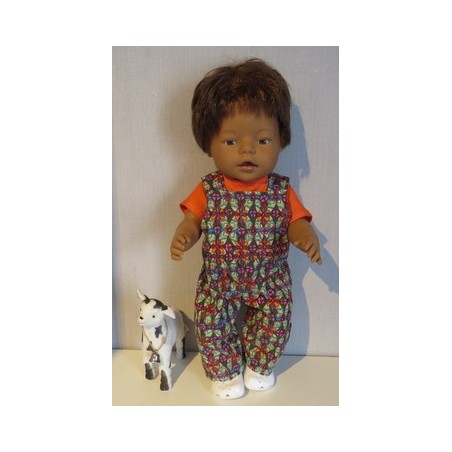 tuinbroek groen baby born 43cm