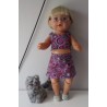 zomerkleding  setje grijs circels baby born 43cm