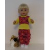 najaars setje rood roosjes baby born 43cm