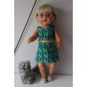 zomerkleding  setje groen bloemen groen  baby born 43cm
