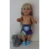 rok paars gekleurd baby born 43cm