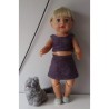 zomerkleding  setje grijs sterren roze   baby born 43cm