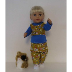 najaars setje oker geel eendjes  baby born 43cm