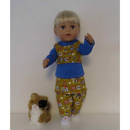 najaars setje oker geel eendjes  baby born 43cm