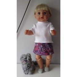 rok setje grijs circels baby born 43cm
