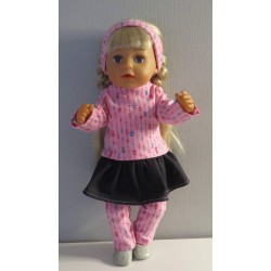 rok setje roze pijlen baby born 43cm