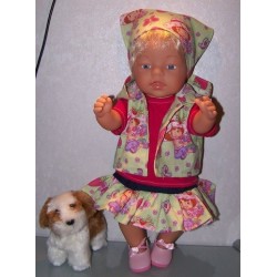 luxe rok set strawberry shortcake groen  baby born 43cm