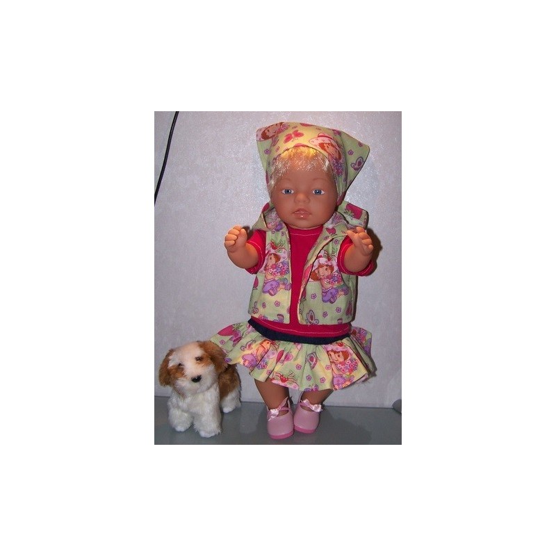 luxe rok set strawberry shortcake groen  baby born 43cm