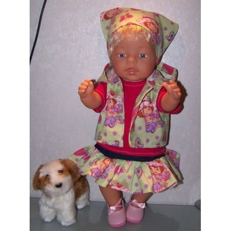 luxe rok set strawberry shortcake groen  baby born 43cm