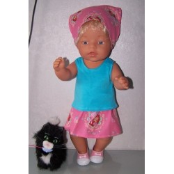 rok setje strawberry shortcake tea roze baby born 43cm