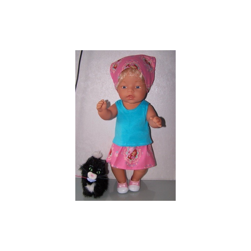 rok setje strawberry shortcake tea roze baby born 43cm