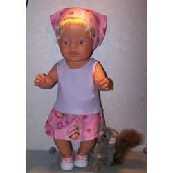 rok setje strawberry shortcake bloem baby born 43cm