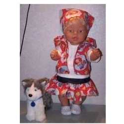 luxe rok set strawberry shortcake aardbeien  baby born 43cm