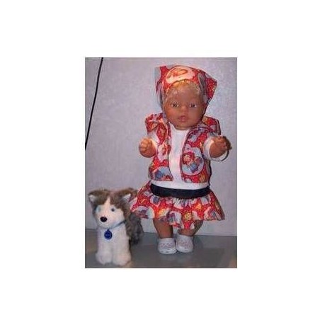 luxe rok set strawberry shortcake aardbeien  baby born 43cm