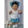 rok setje hipdepip blauw baby born 43cm