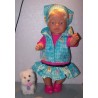 luxe rok set tinkerbell geruit  baby born 43cm