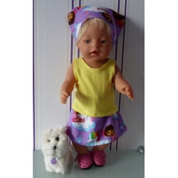 rok setje dora paraplu baby born 43cm