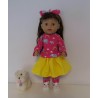 rok setje hard roze olifanten baby born 43cm