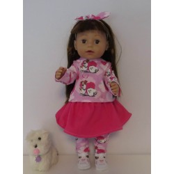 rok setje honden baby born 43cm