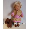 rok setje roze geruit baby born 43cm