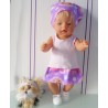 rok setje strawberry shortcake lila baby born 43cm