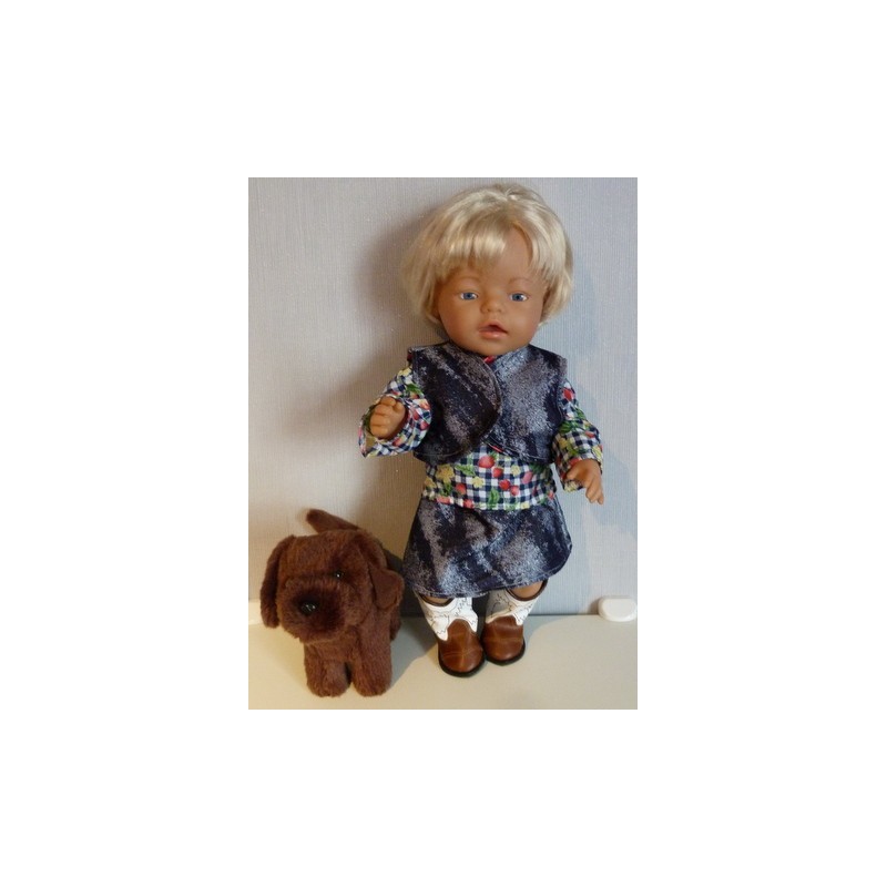 rok setje kersjes baby born 43cm