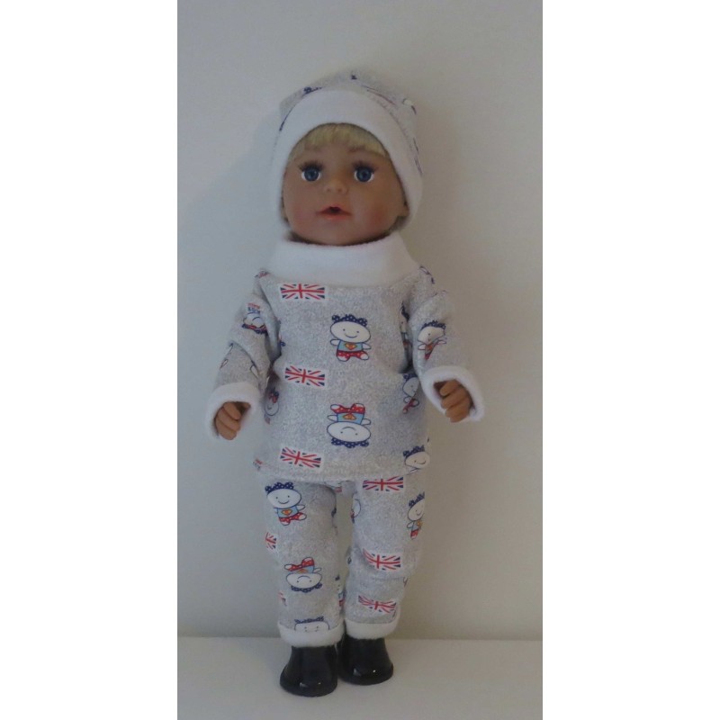 wintertrui set baby born 43cm