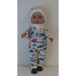 wintertrui set bouwwagens baby born 43cm