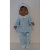 wintertrui set blauw koeien baby born 43cm