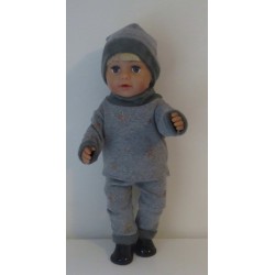 wintertrui set grijs sterren baby born 43cm
