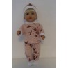 wintertrui set roze vogels baby born 43cm
